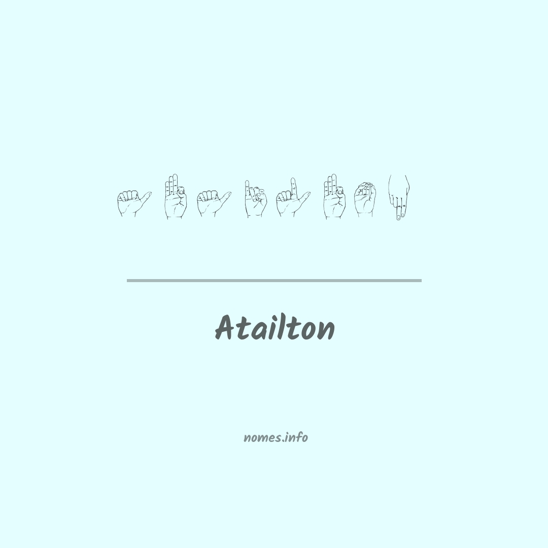Atailton em Libras