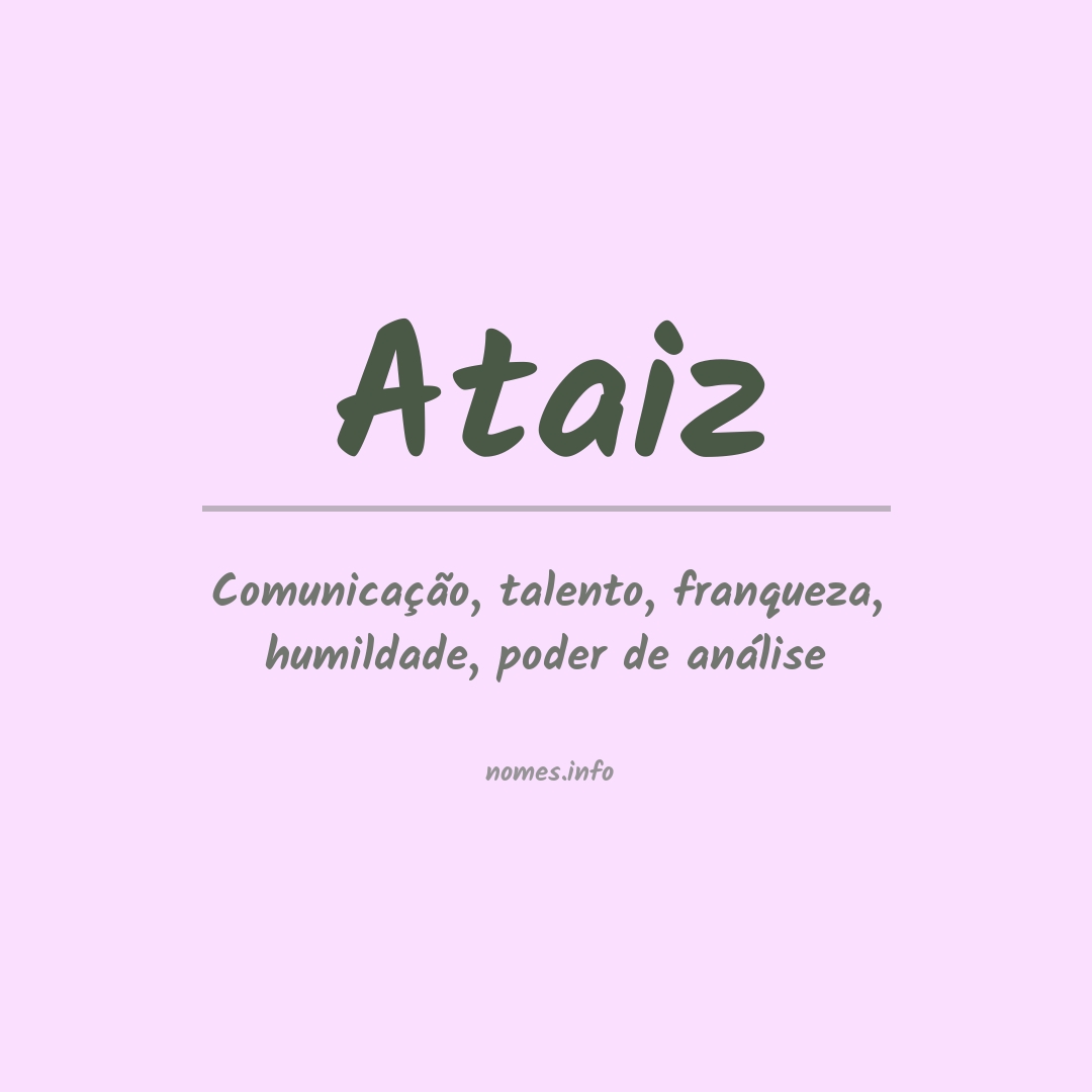Significado do nome Ataiz