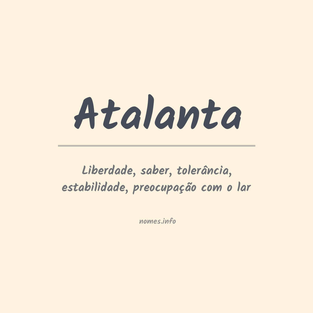 Significado do nome Atalanta
