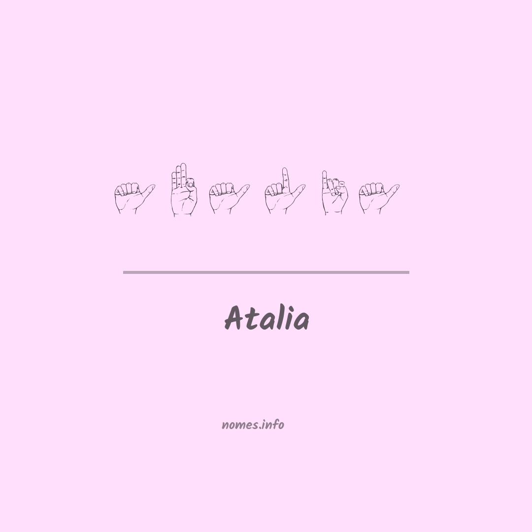 Atalia em Libras