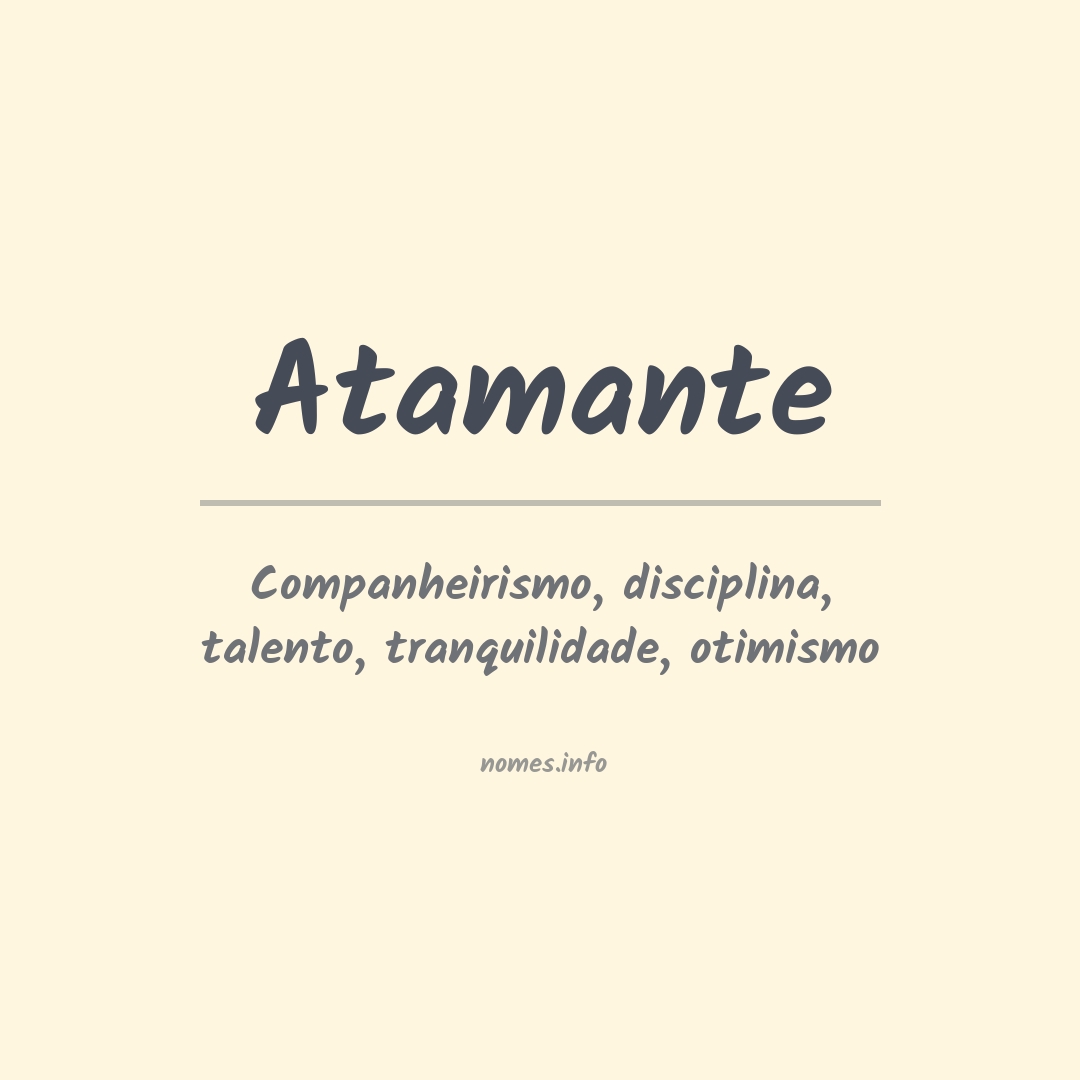 Significado do nome Atamante