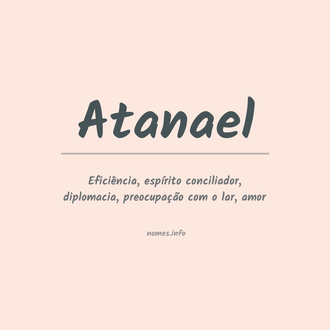 Significado do nome Atanael Significado do nome Atanael