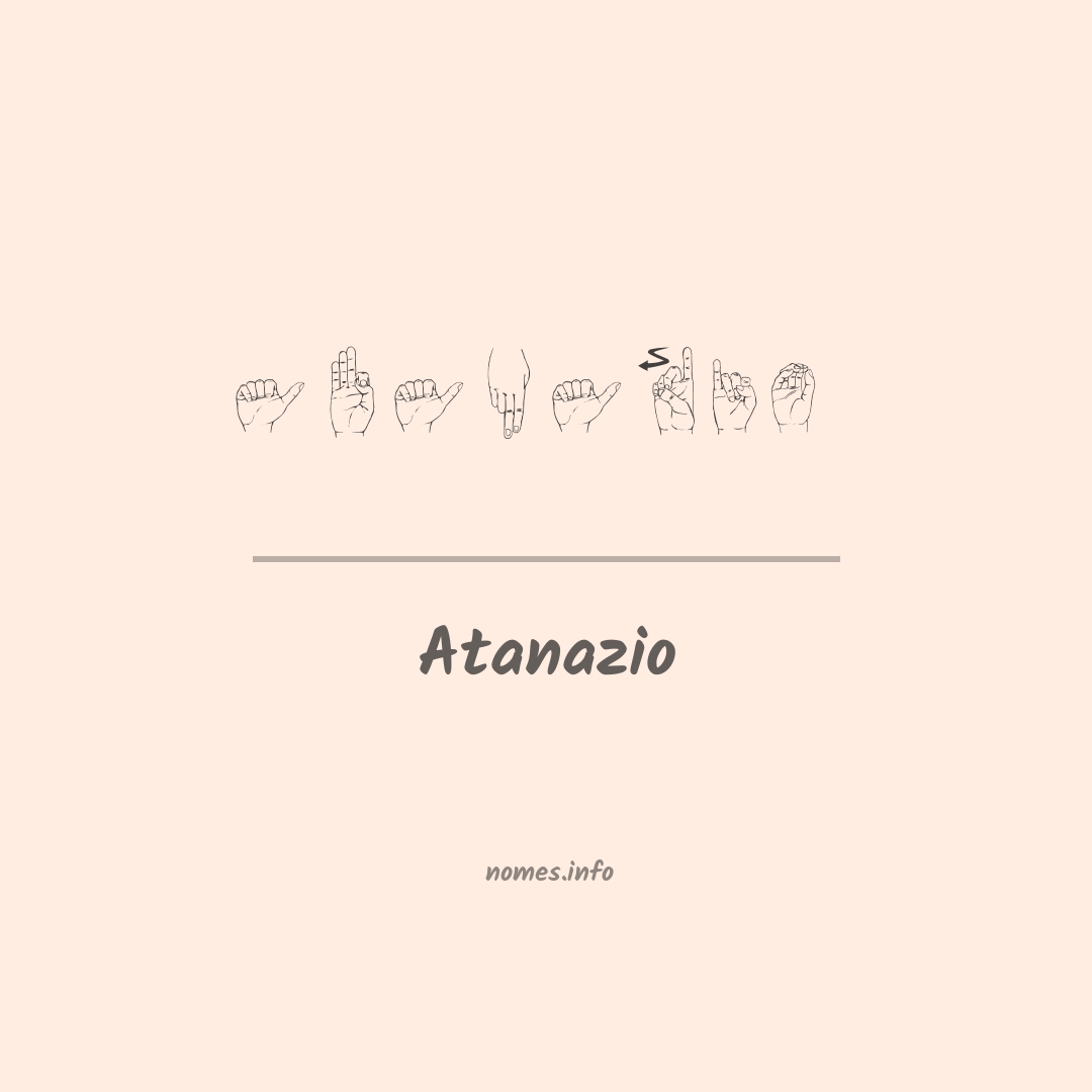 Atanazio em Libras