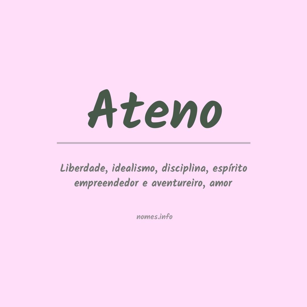 Significado do nome Ateno
