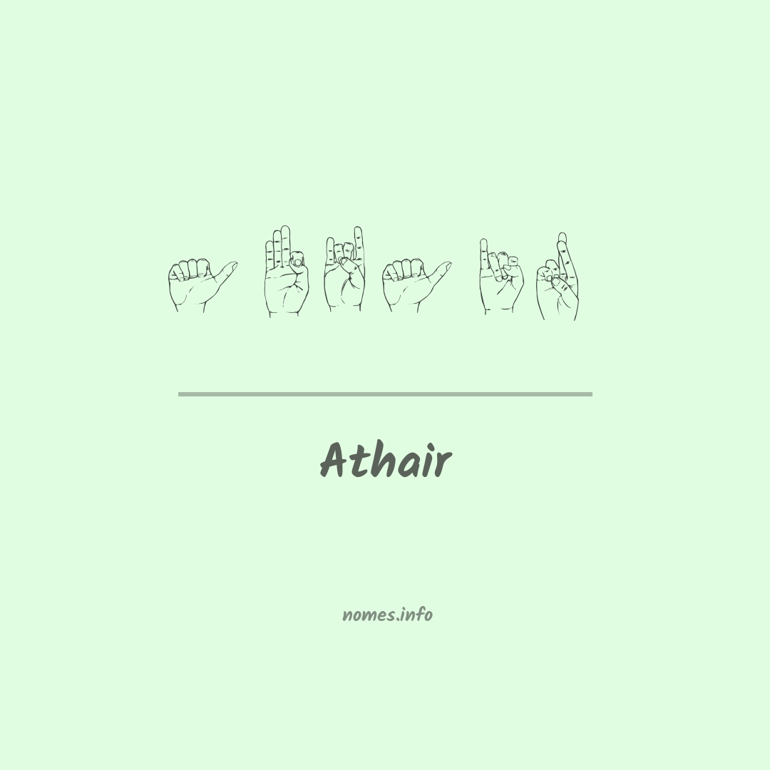 Athair em Libras