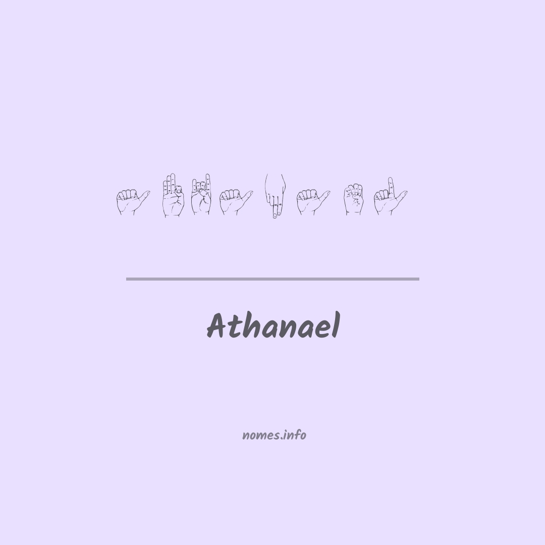 Athanael em Libras Athanael em Libras