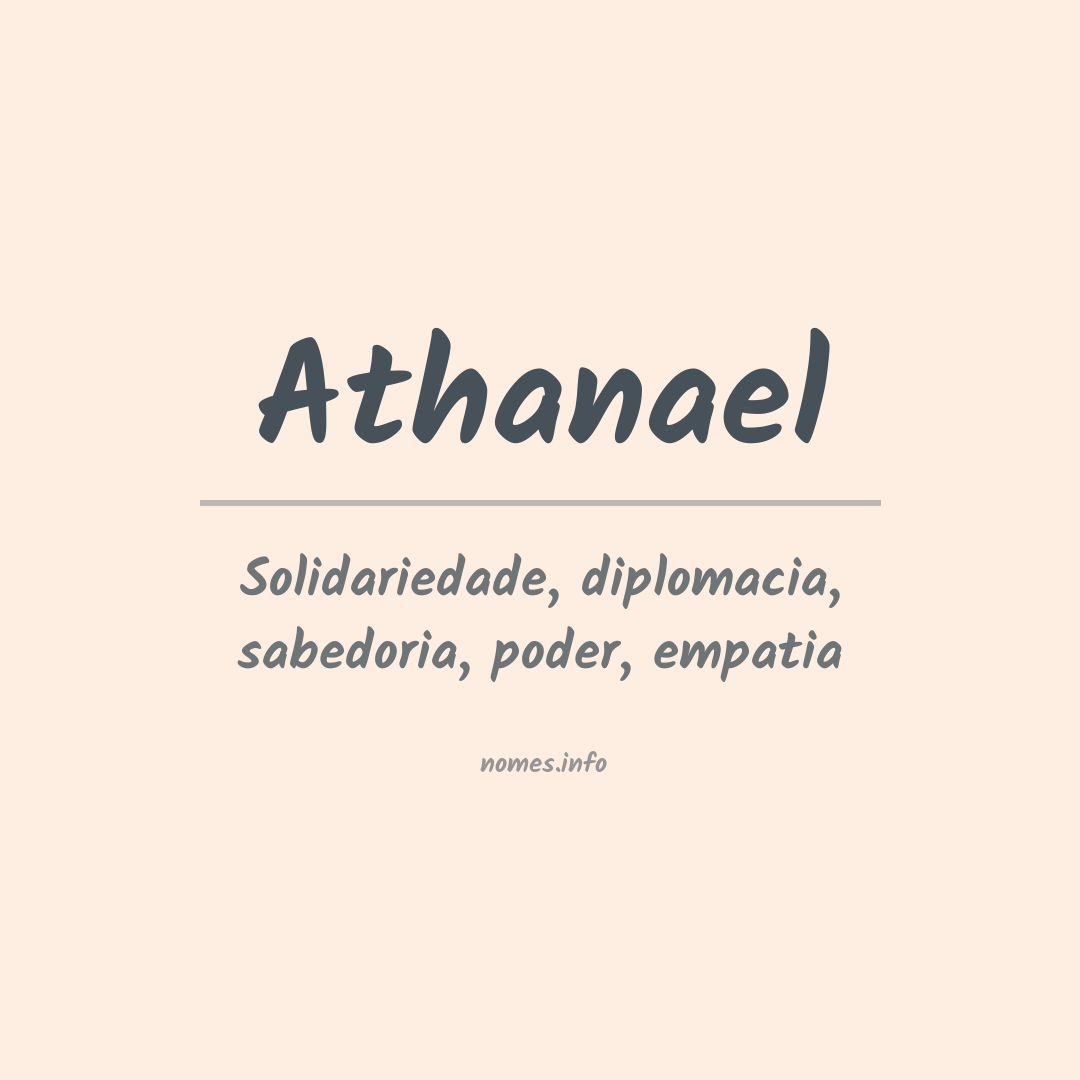 Significado do nome Athanael Significado do nome Athanael