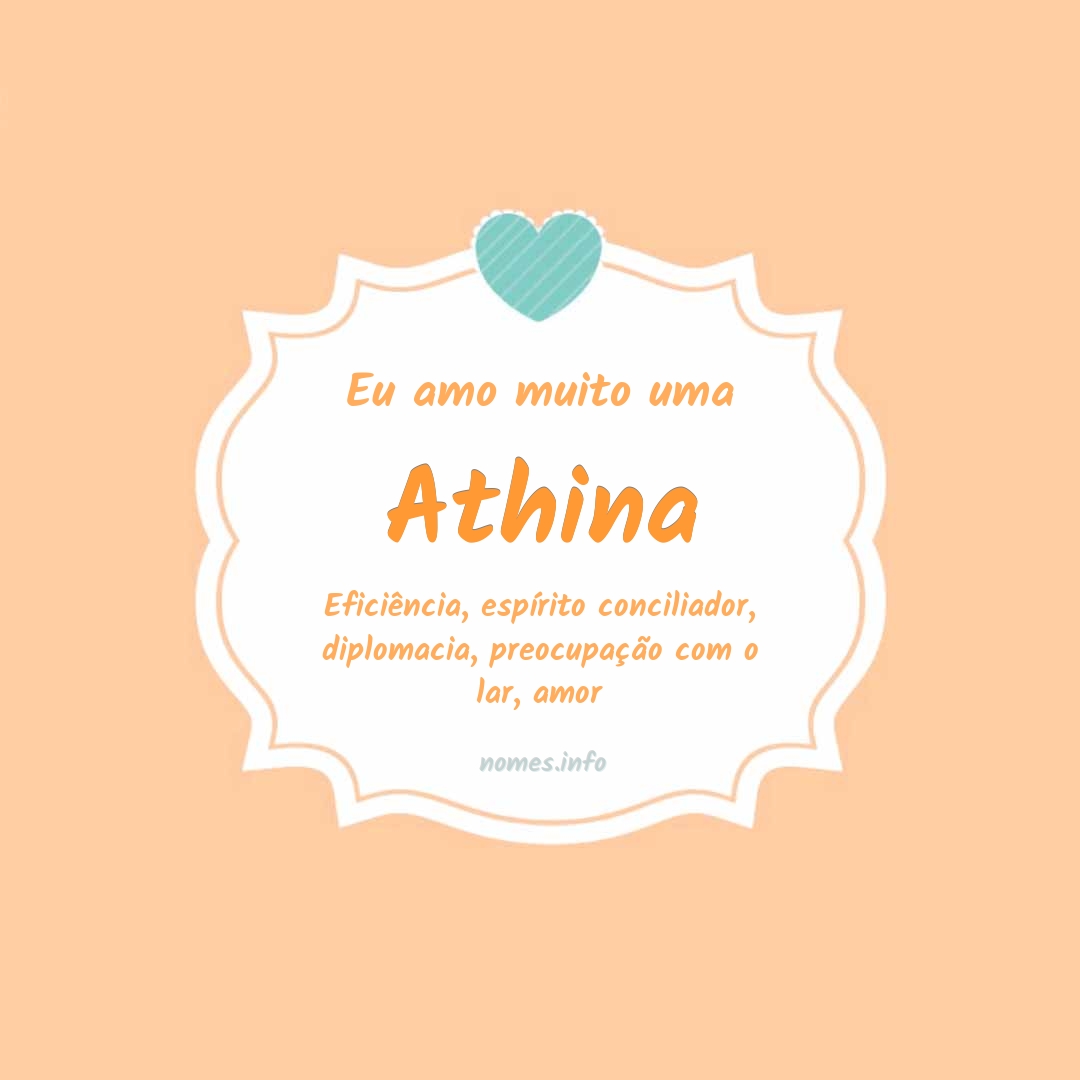 Eu amo muito Athina Eu amo muito Athina