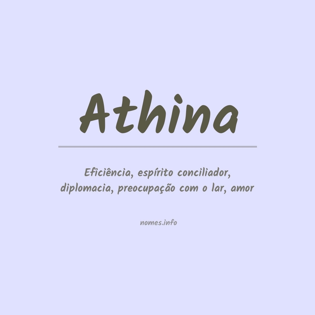 Significado do nome Athina Significado do nome Athina
