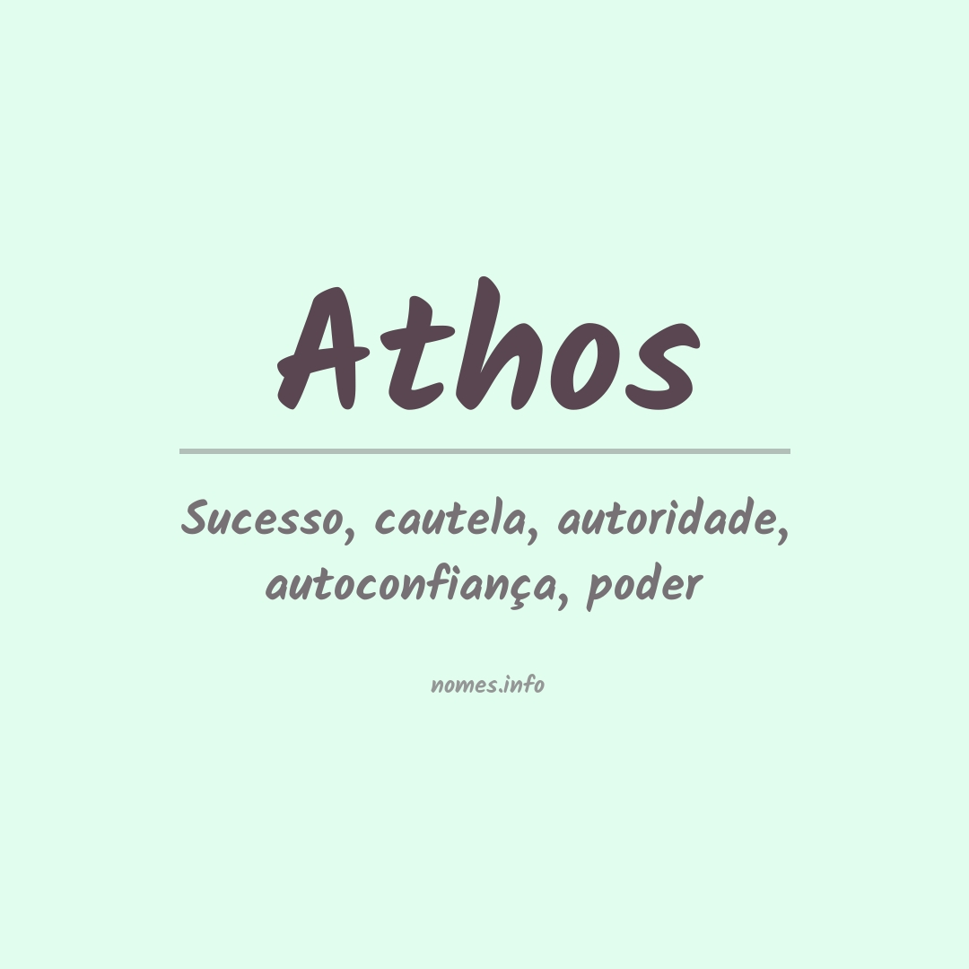 Significado do nome Athos