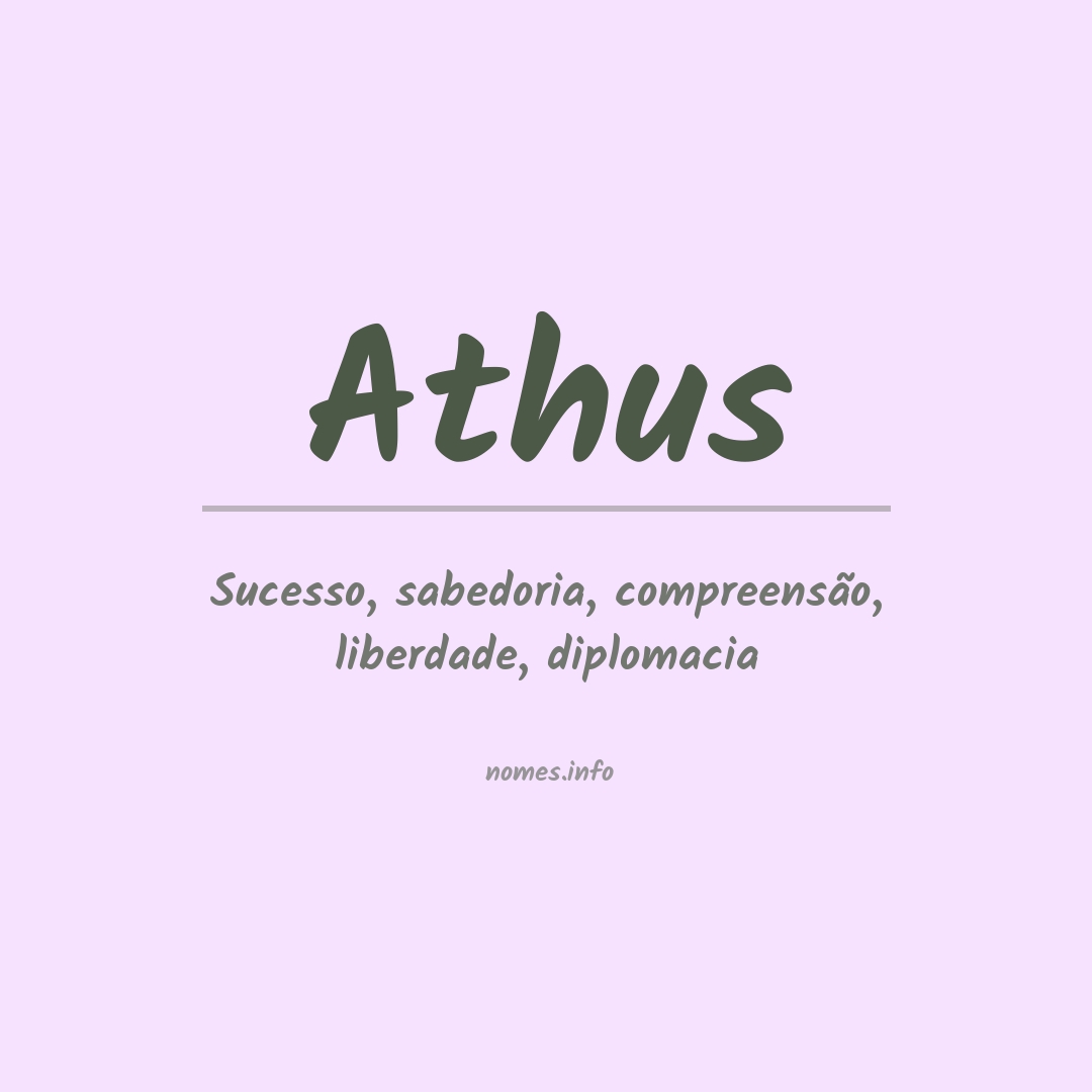 Significado do nome Athus