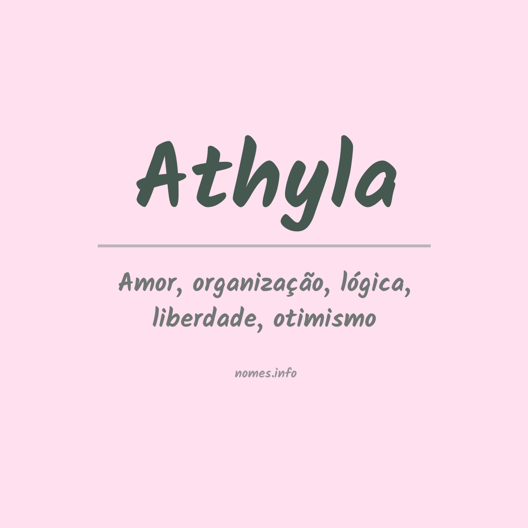 Significado do nome Athyla