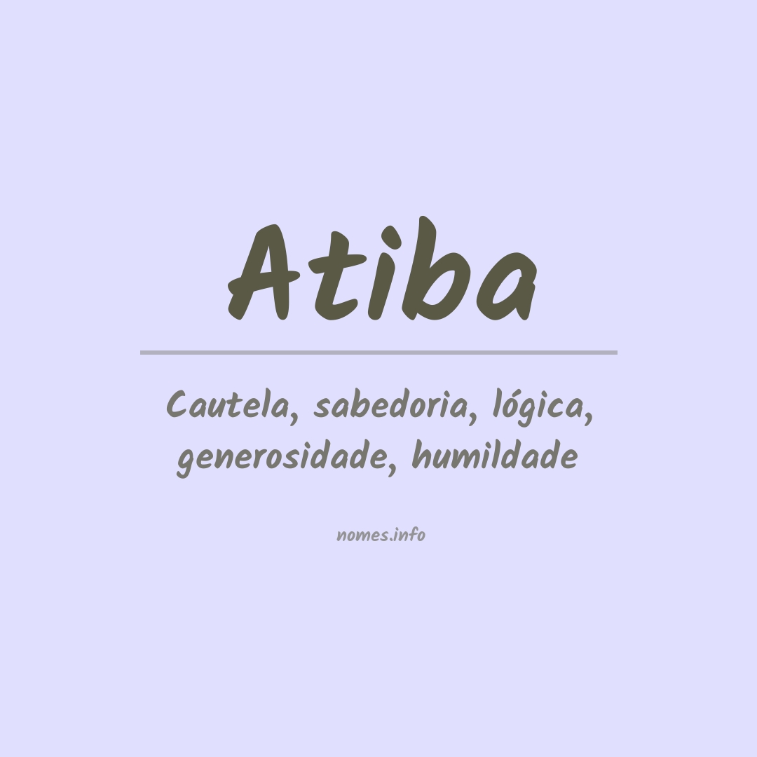 Significado do nome Atiba