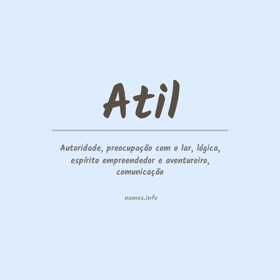 Significado do nome Atil