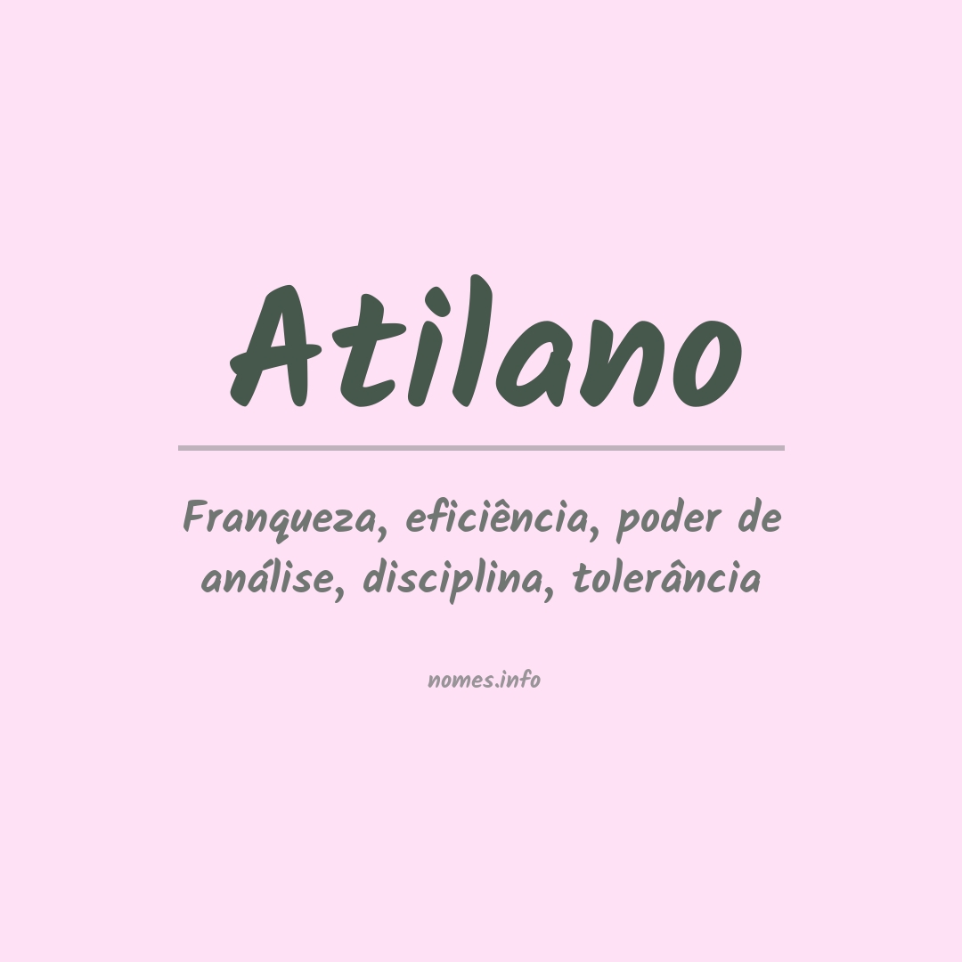 Significado do nome Atilano