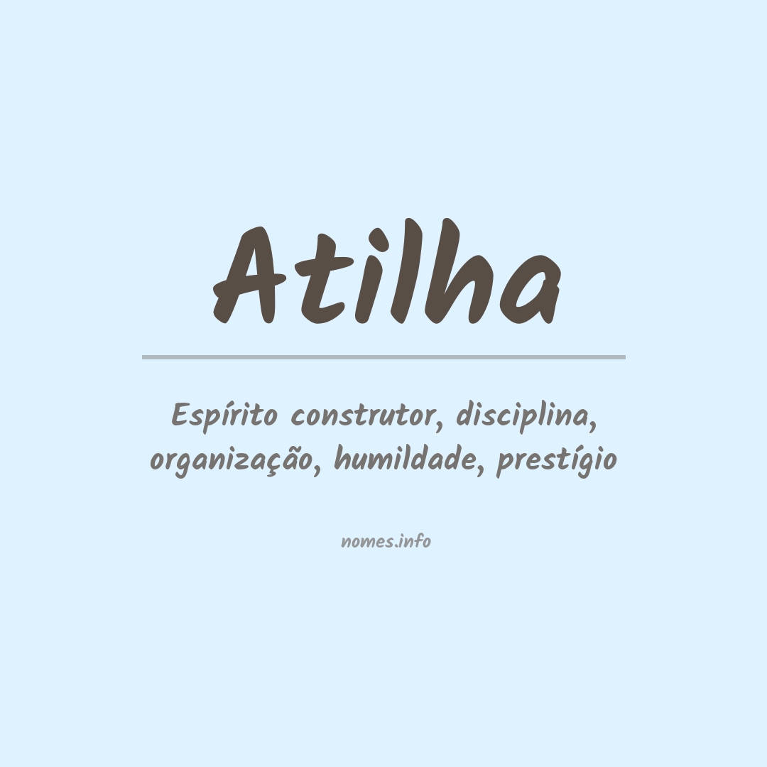 Significado do nome Atilha