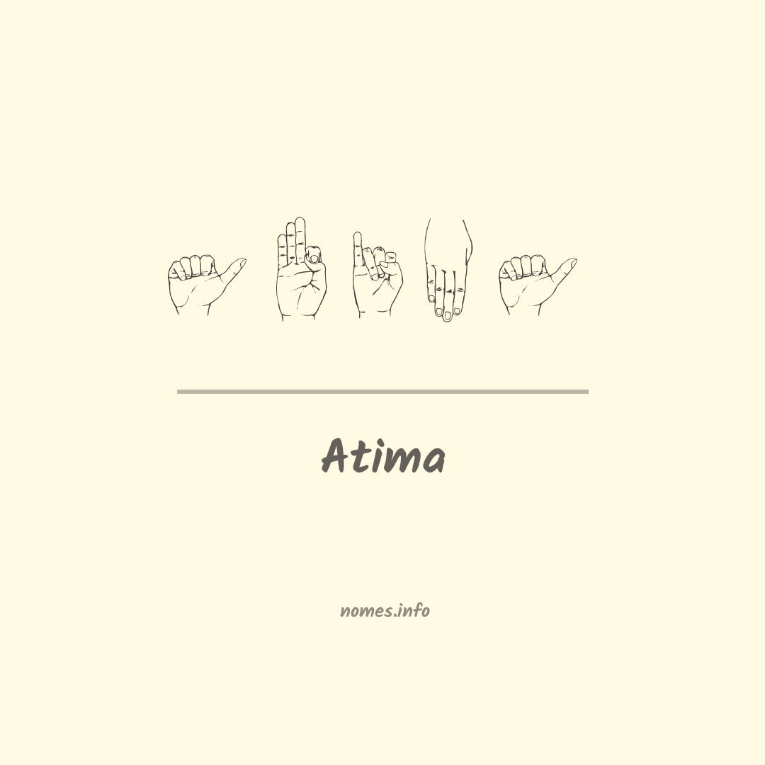 Atima em Libras