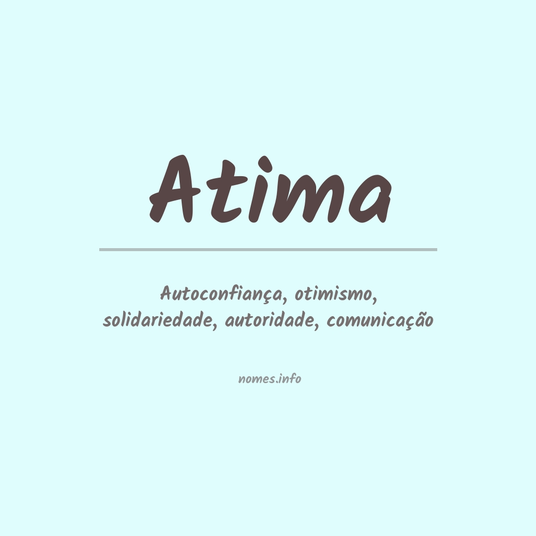 Significado do nome Atima