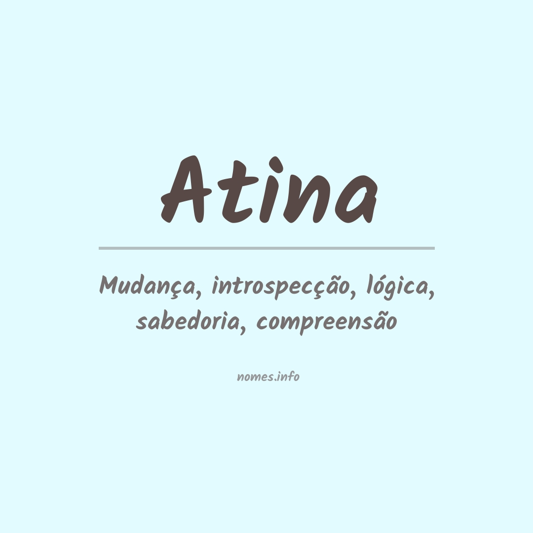 Significado do nome Atina