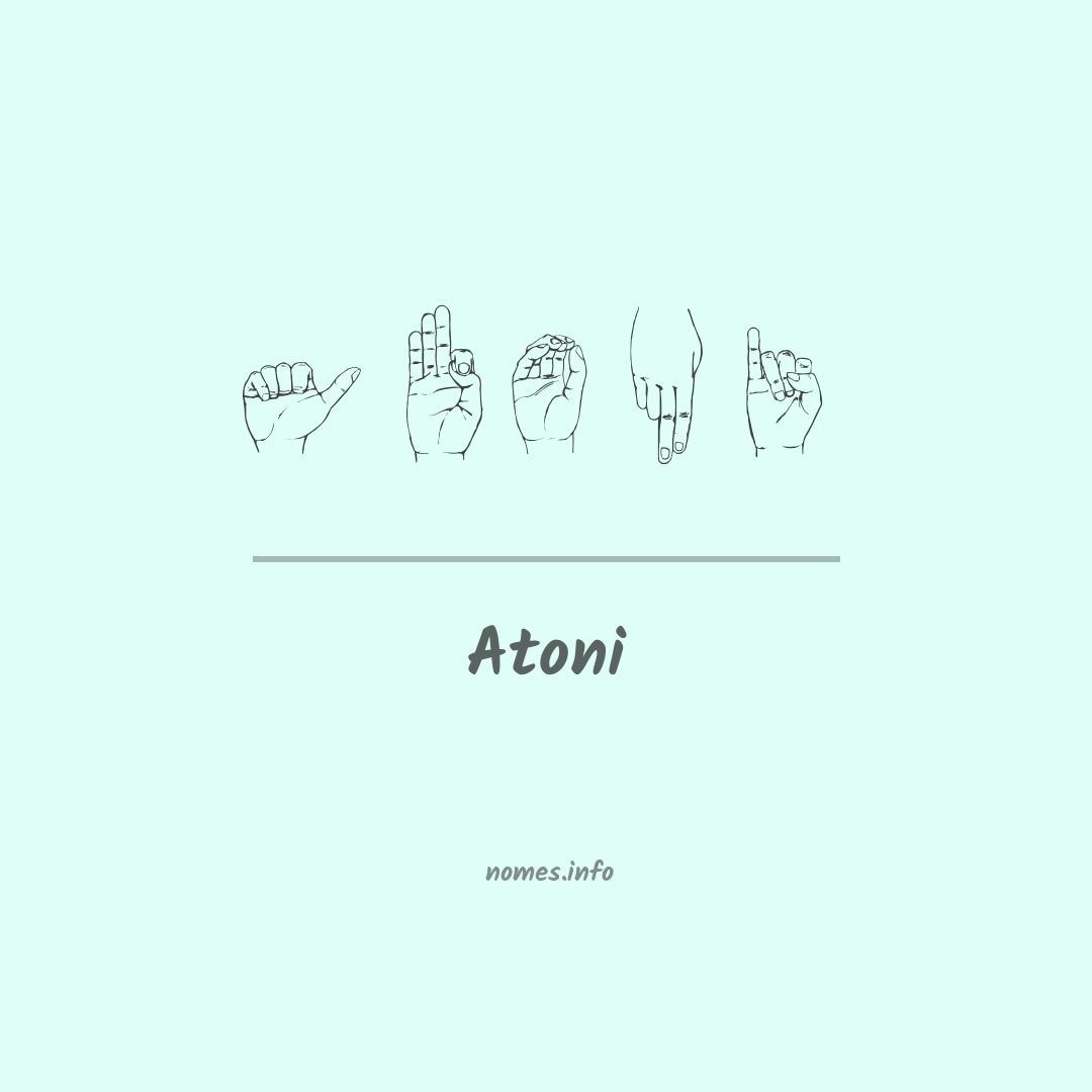 Atoni em Libras