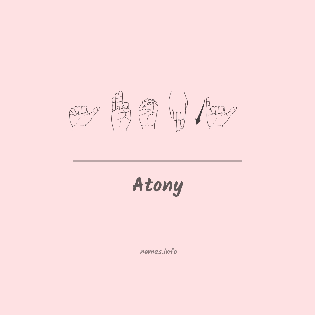 Atony em Libras