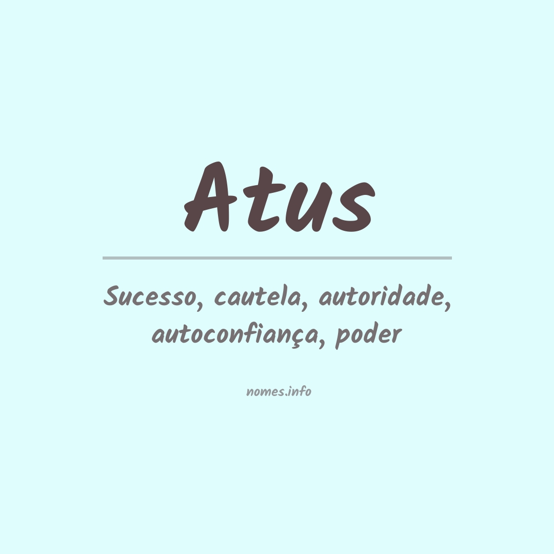 Significado do nome Atus