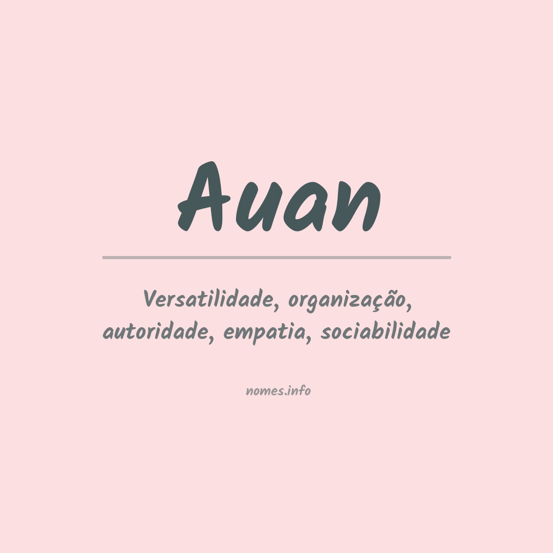 Significado do nome Auan