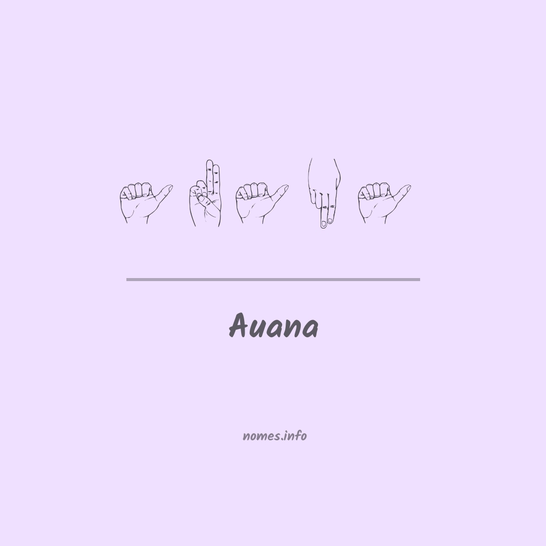 Auana em Libras