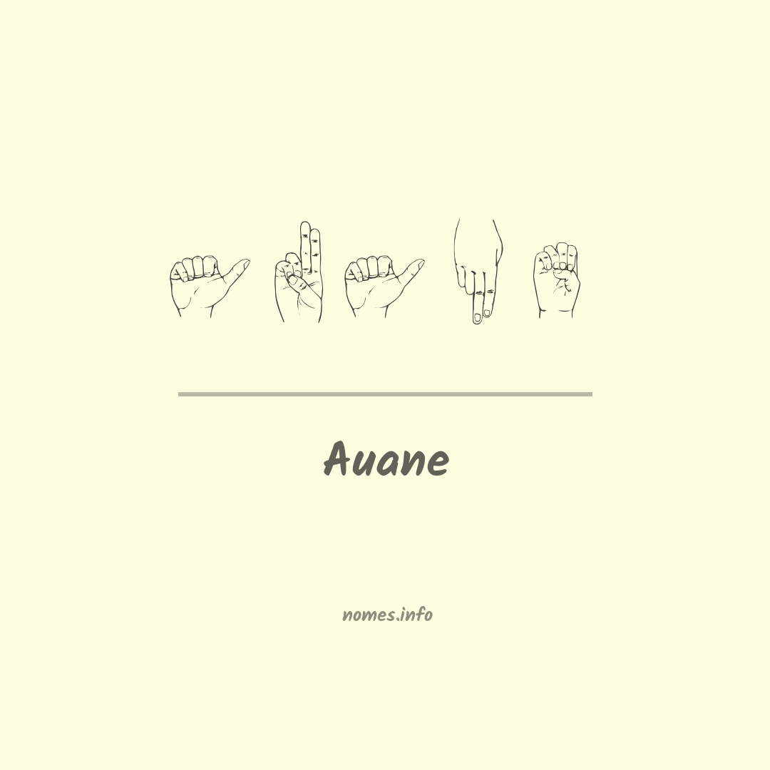 Auane em Libras