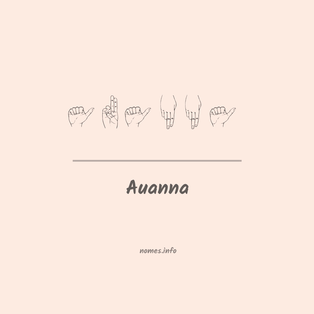 Auanna em Libras