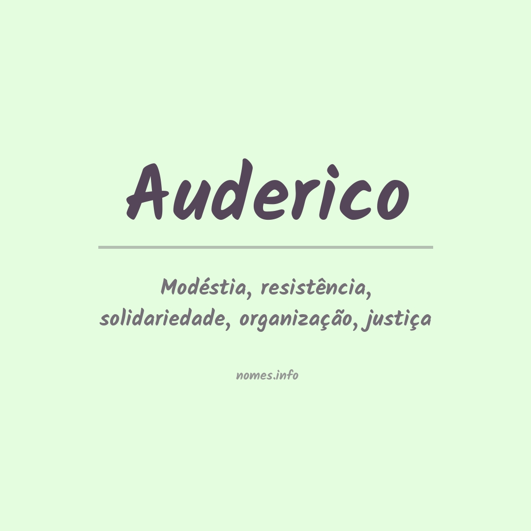 Significado do nome Auderico