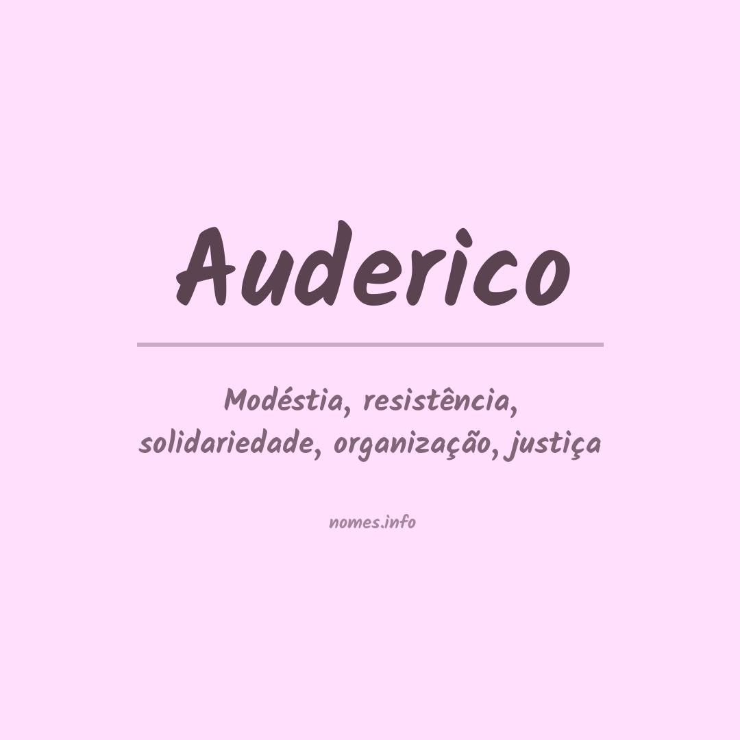 Significado do nome Auderico