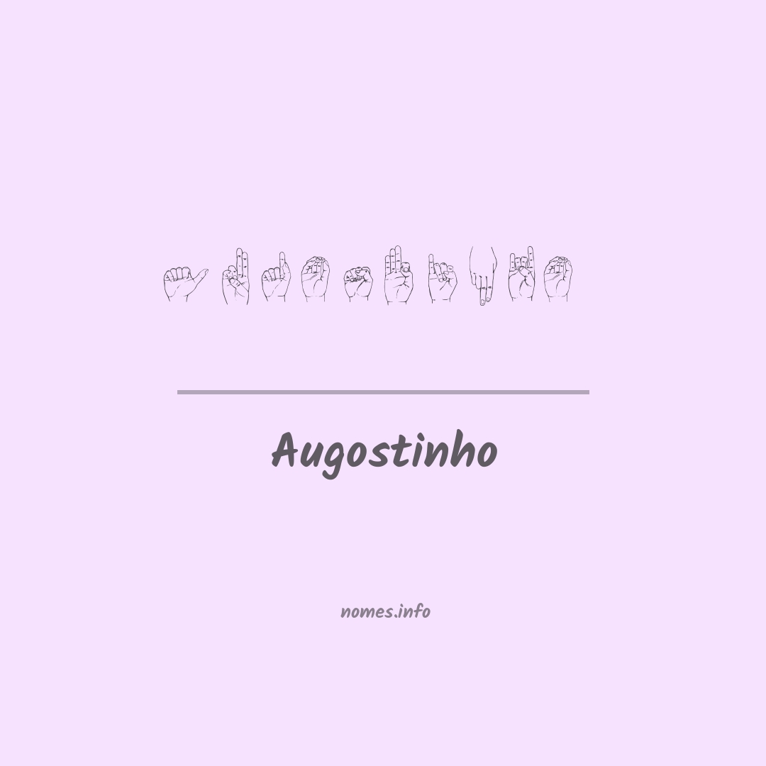 Augostinho em Libras