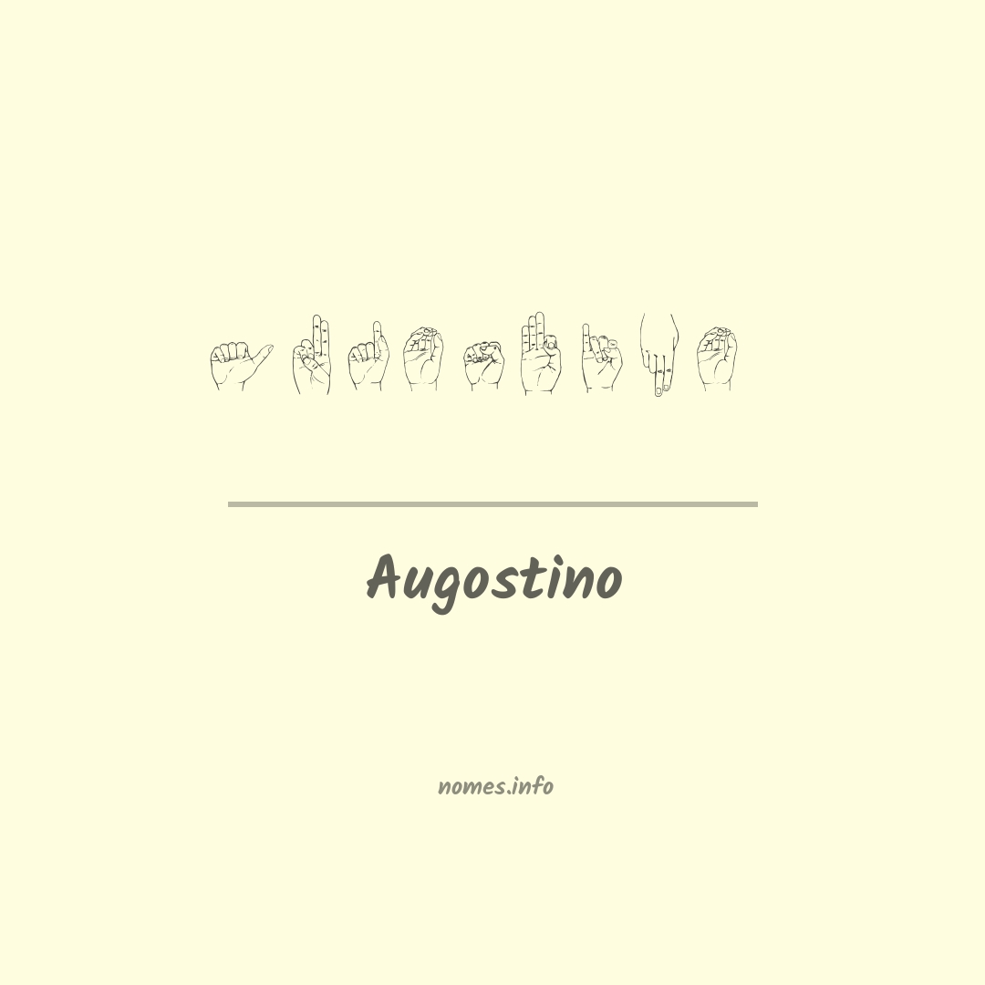 Augostino em Libras