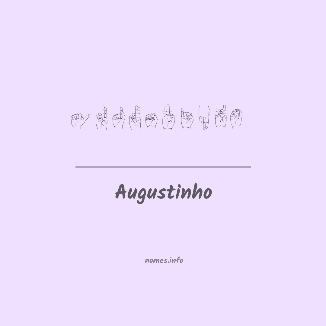 Augustinho em Libras