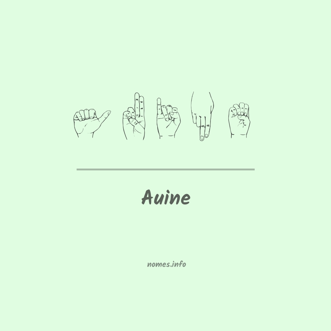 Auine em Libras
