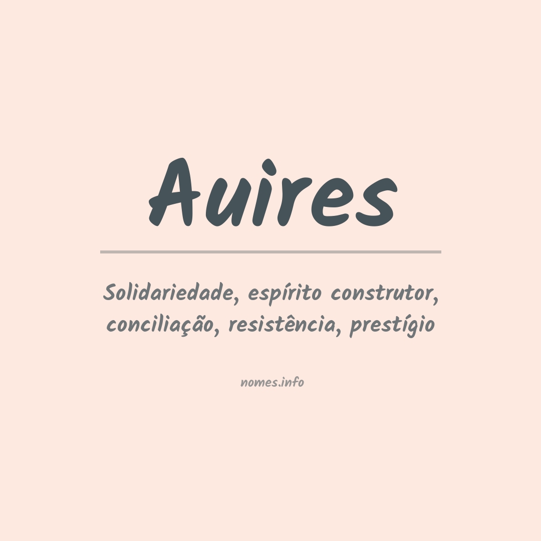Significado do nome Auires