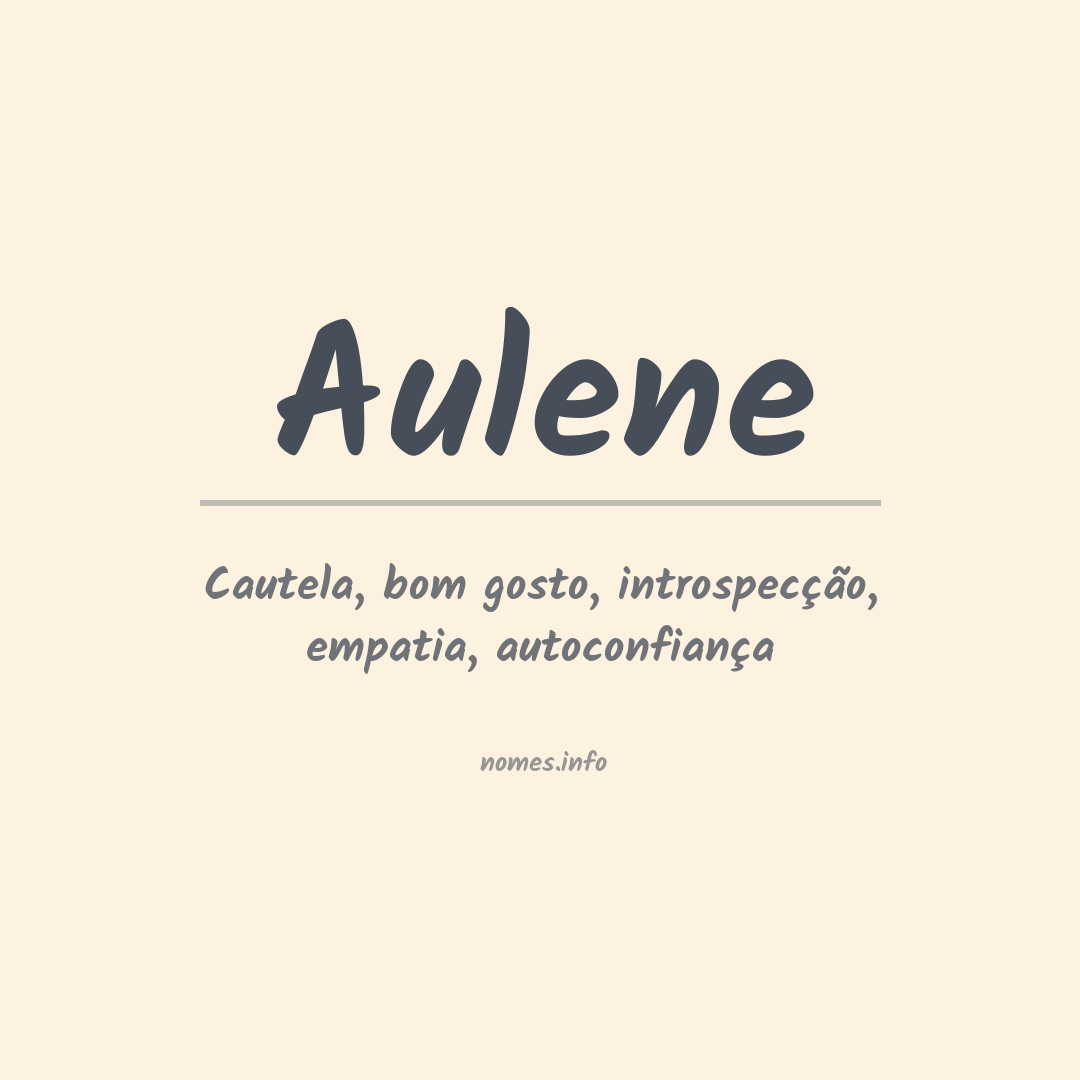 Significado do nome Aulene