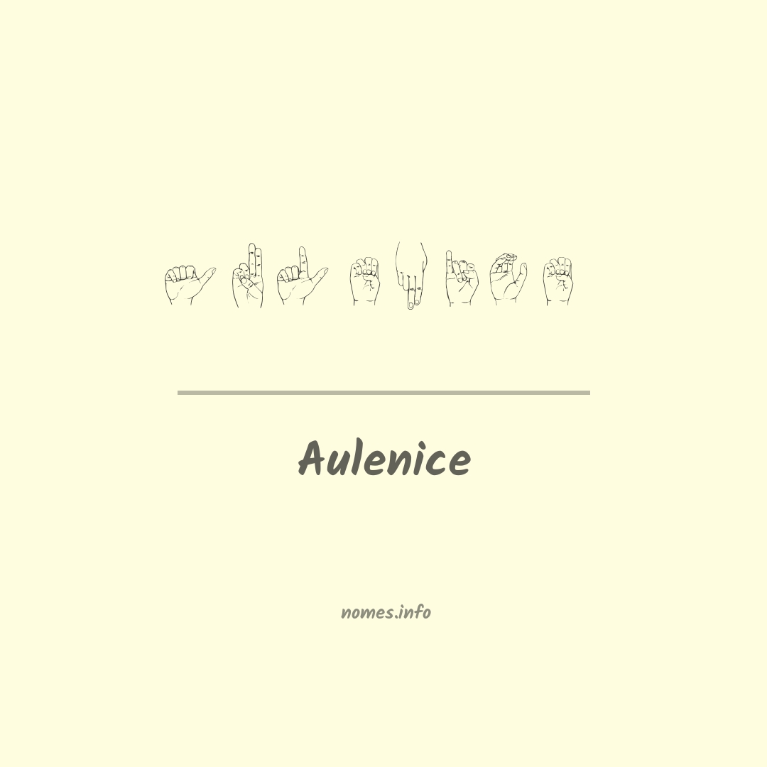 Aulenice em Libras