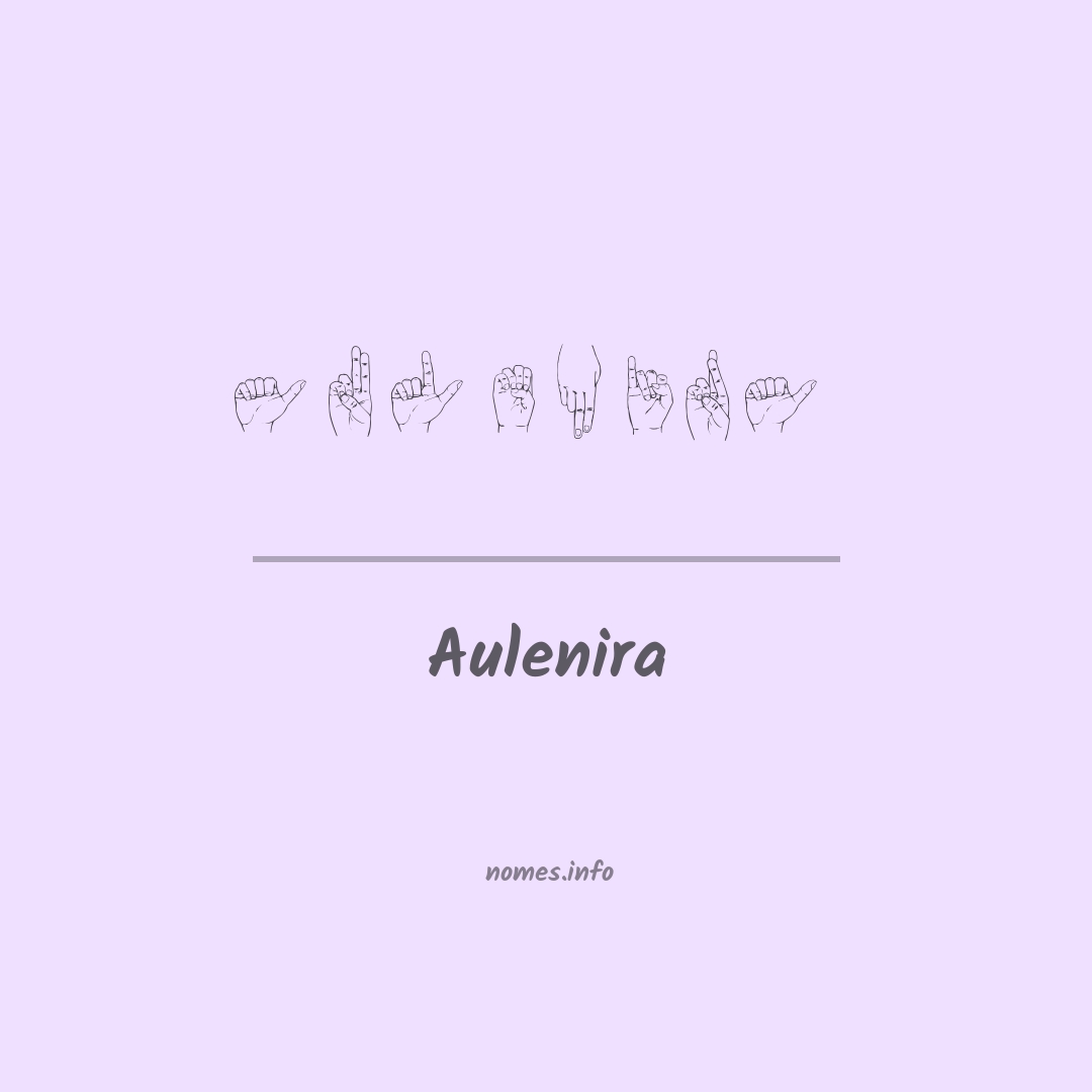 Aulenira em Libras