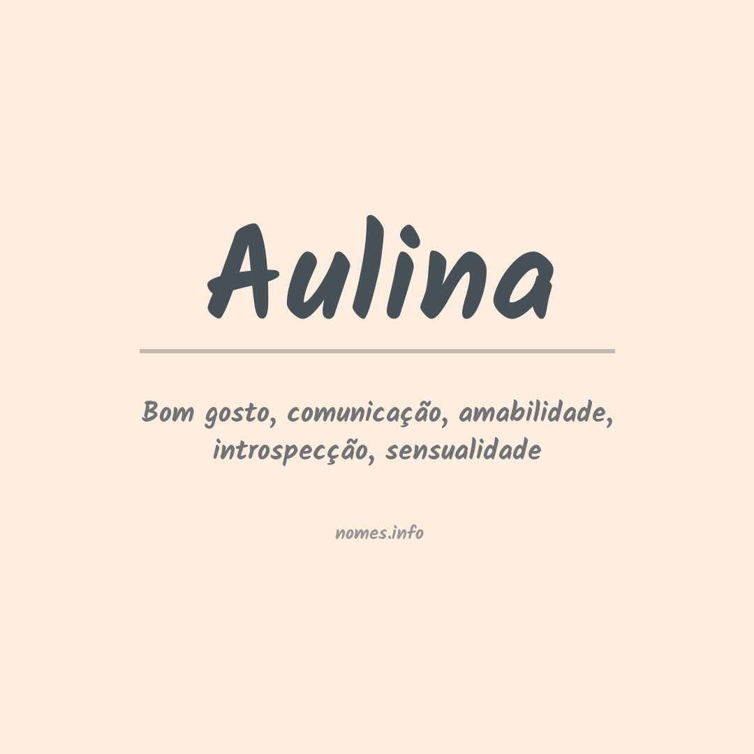 Significado do nome Aulina