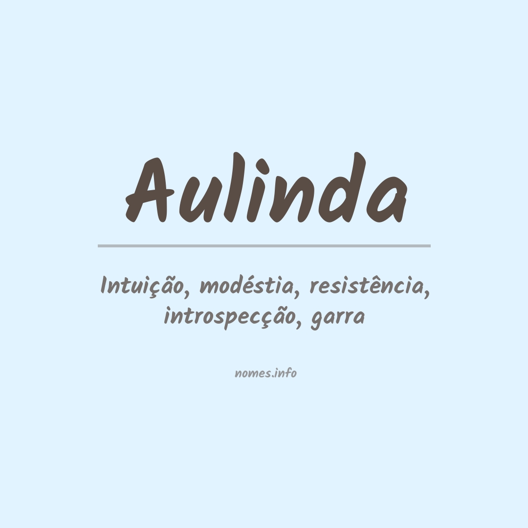 Significado do nome Aulinda