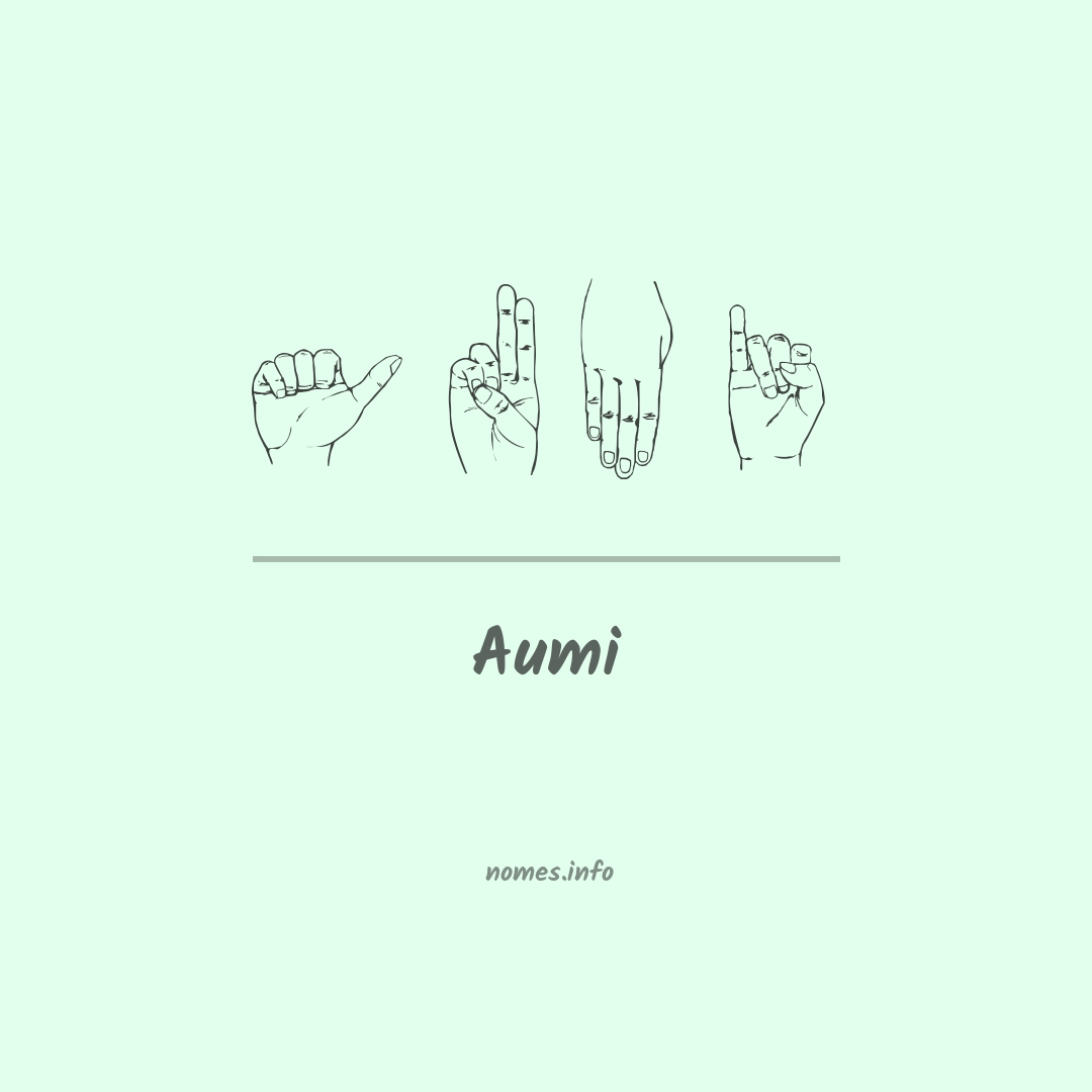 Aumi em Libras