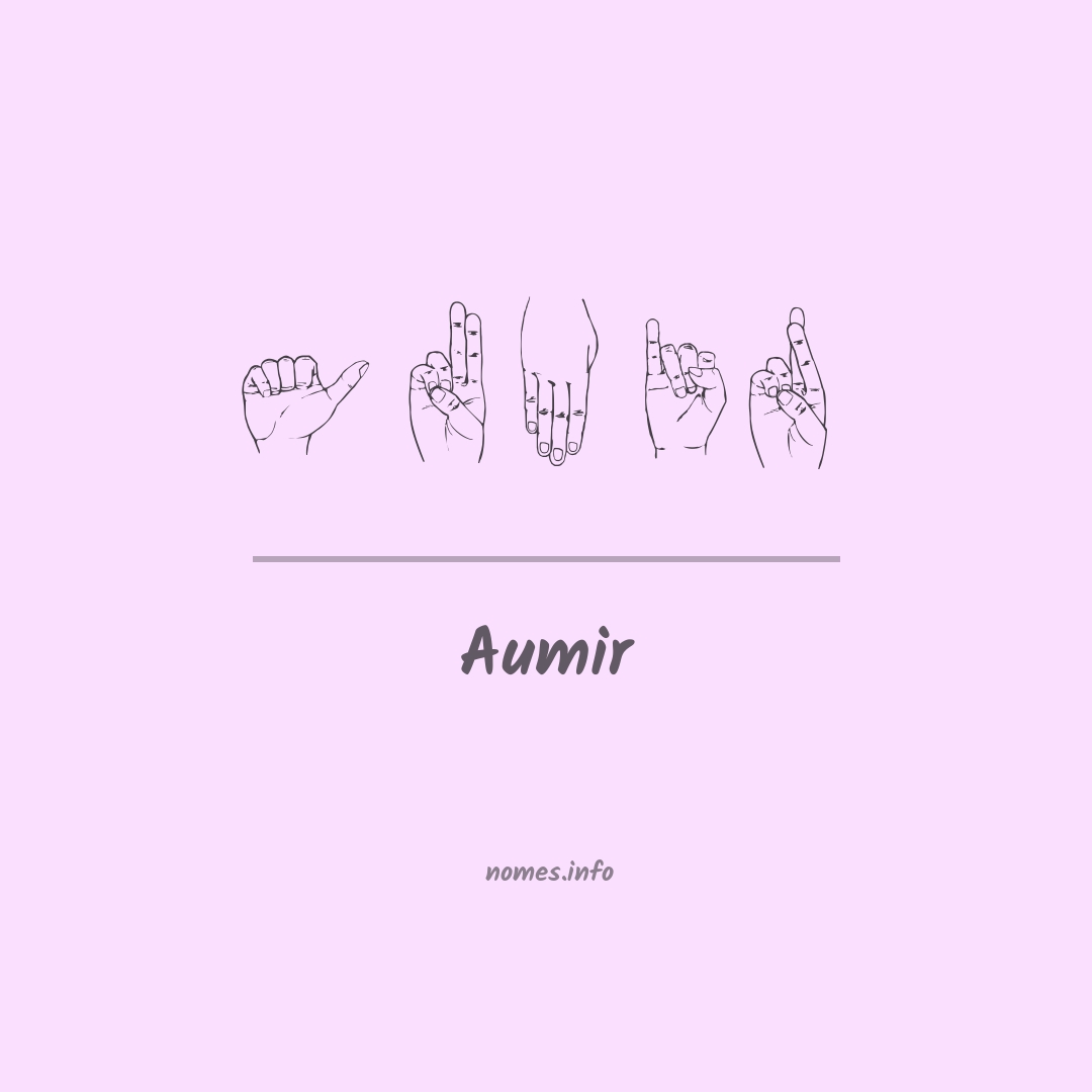 Aumir em Libras
