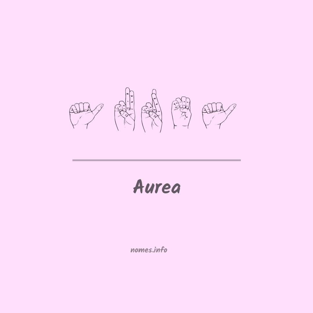 Aurea em Libras