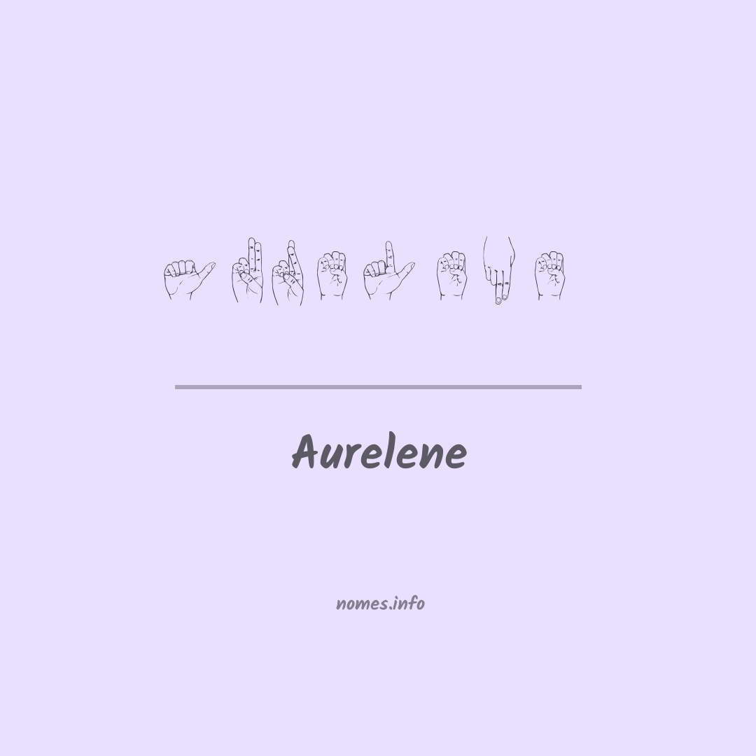 Aurelene em Libras