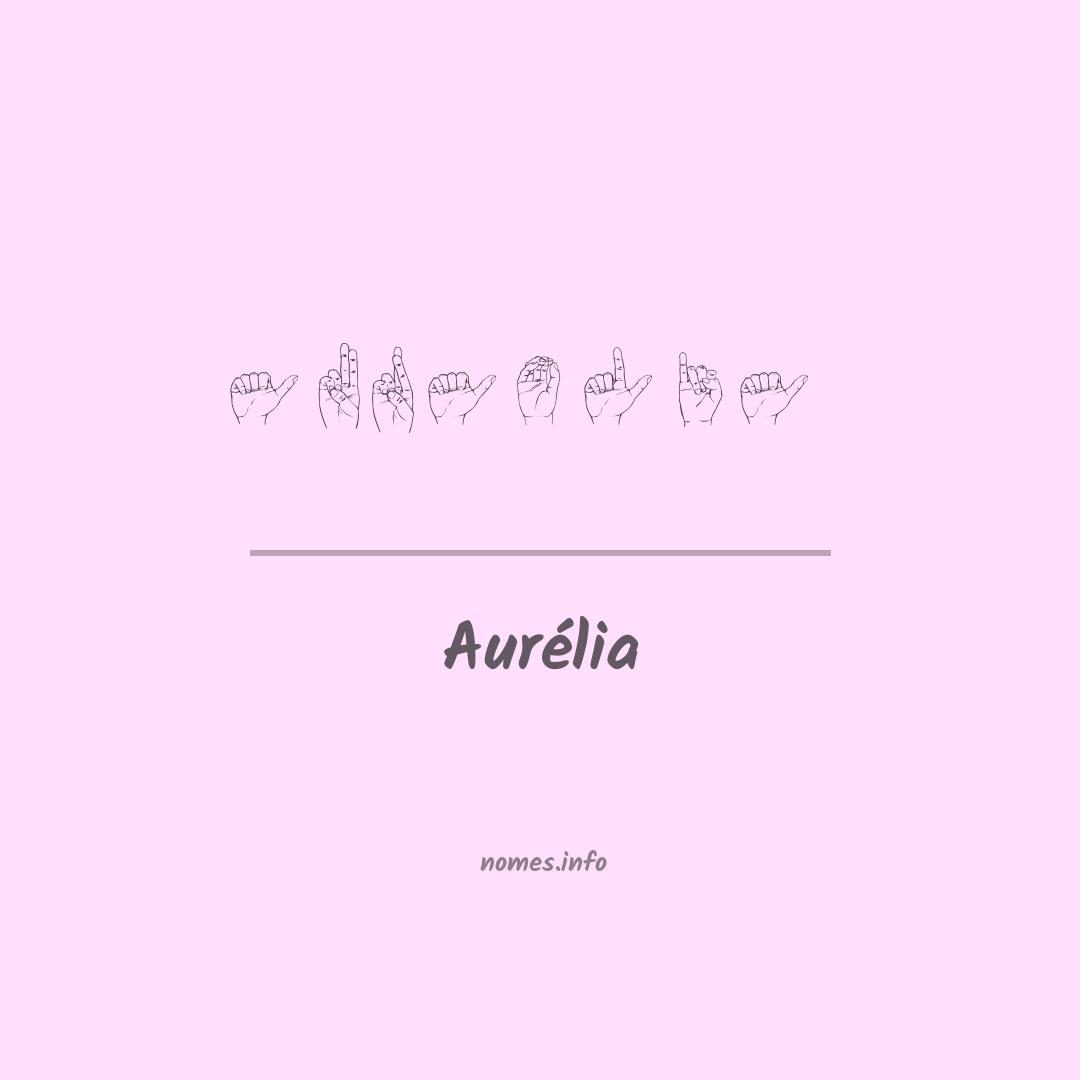 Aurélia em Libras