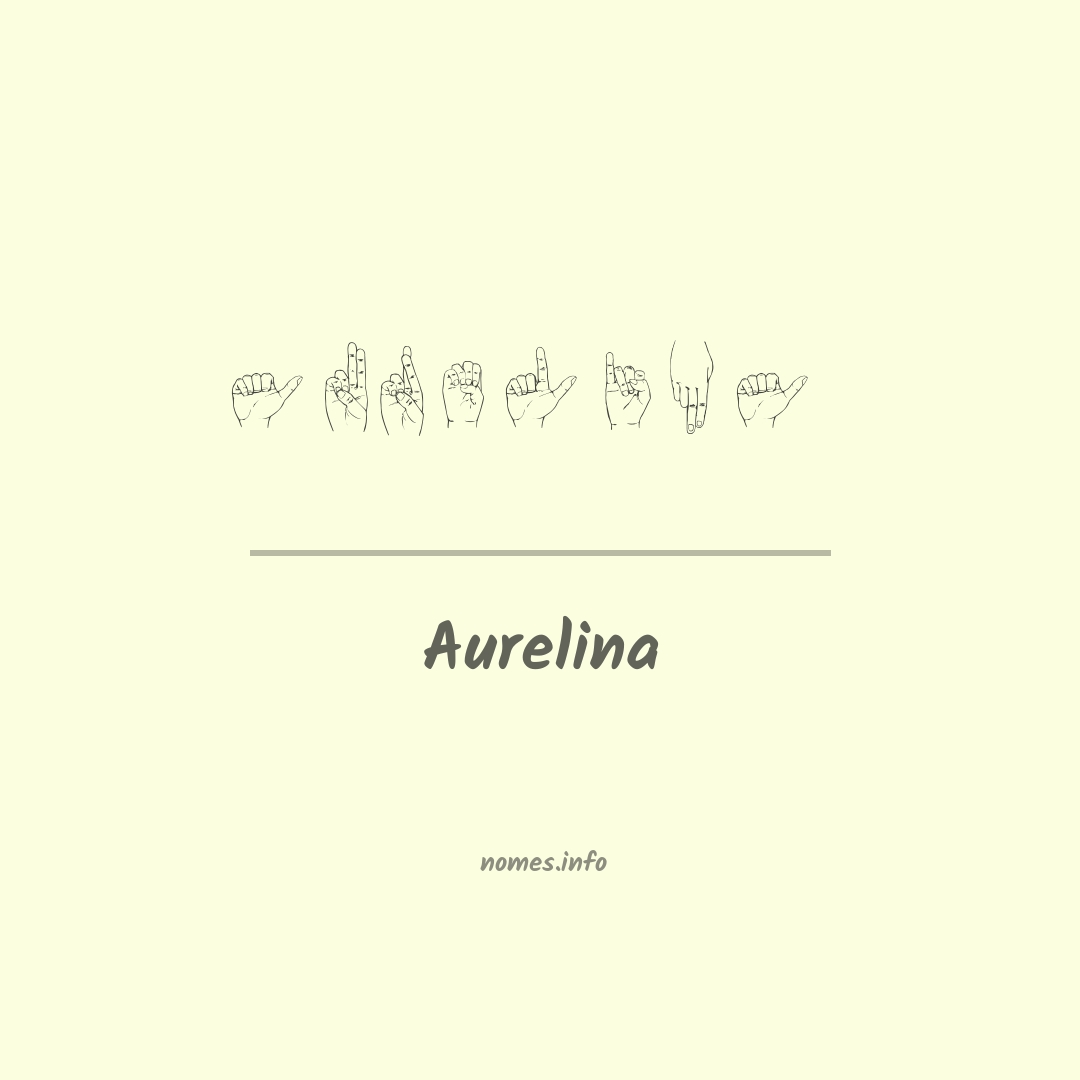 Aurelina em Libras