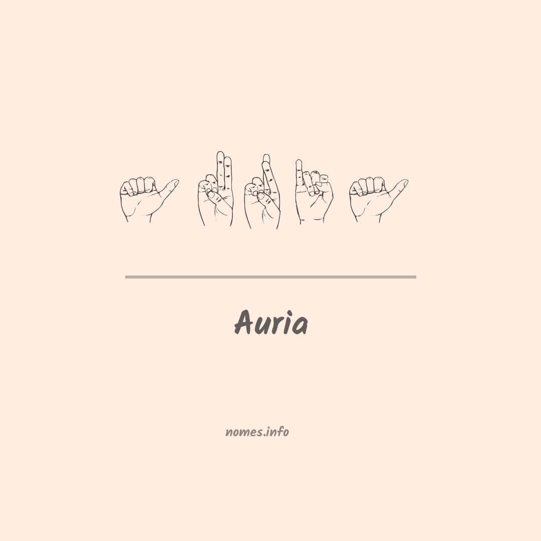 Auria em Libras