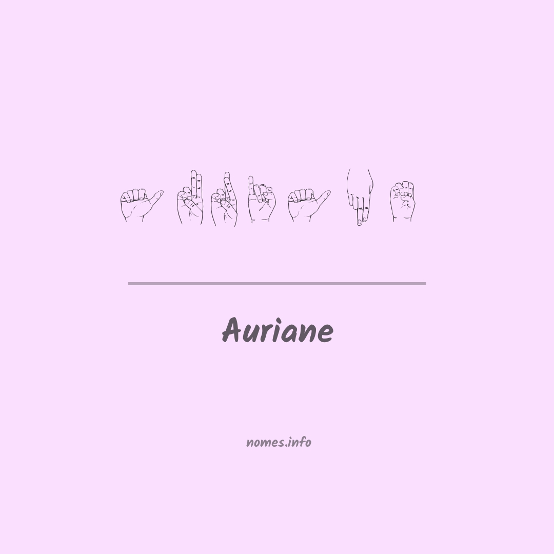 Auriane em Libras